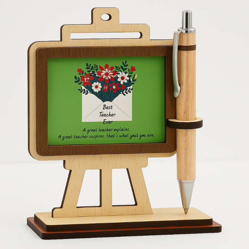 Teachers day pen stand 3