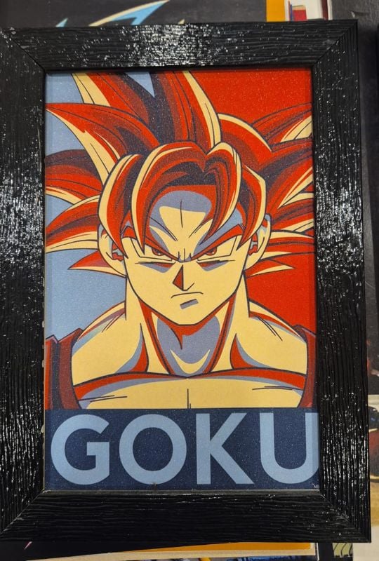 Goku Poster A5 (Including Frame)