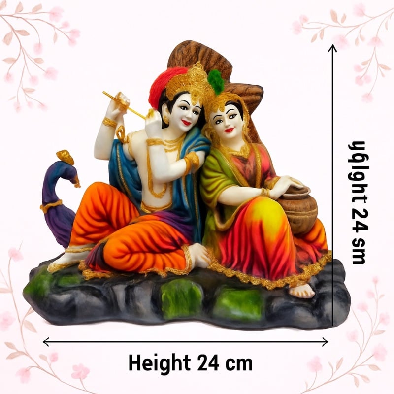 Radha Krishna sitting