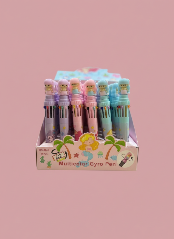 Multcolour mermaid pen (Sold individually)
