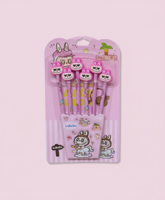 Labubu pencil& eraser