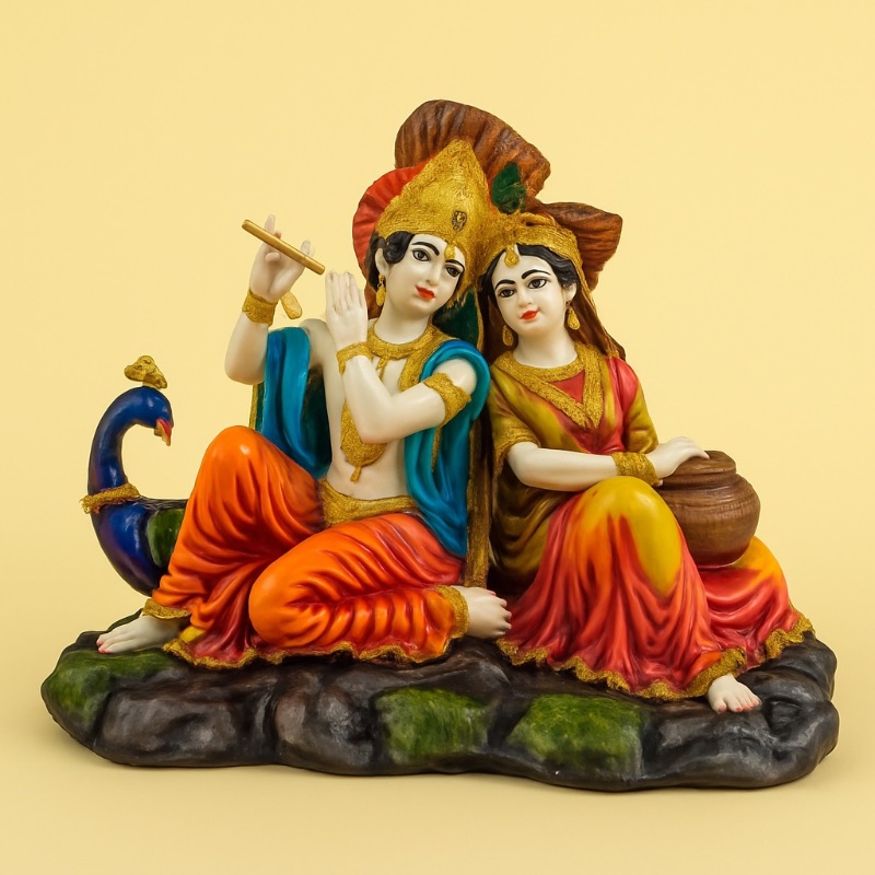Radha Krishna sitting