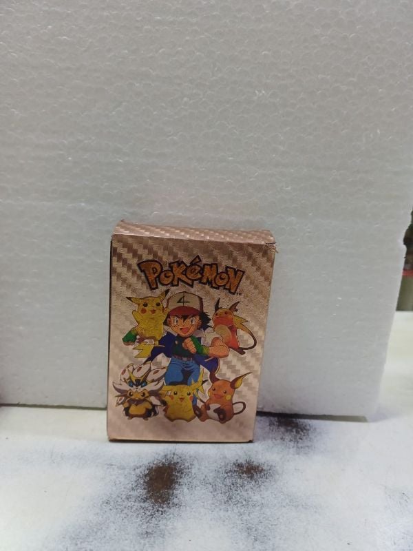 Pokémon gold foil trading cards