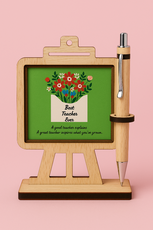 Teachers day pen stand 3