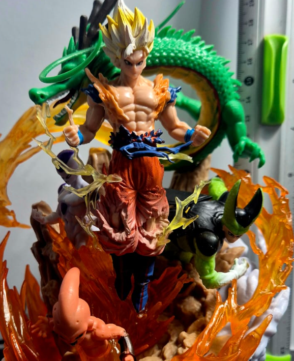 Son Goku and Shenron - The Legendary Dragon Ball Characters