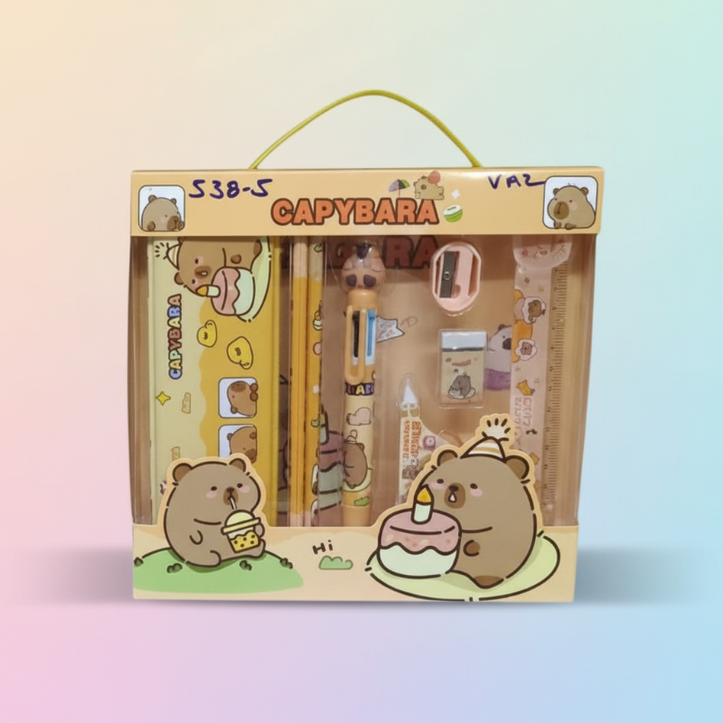 Capybara stationery gift set