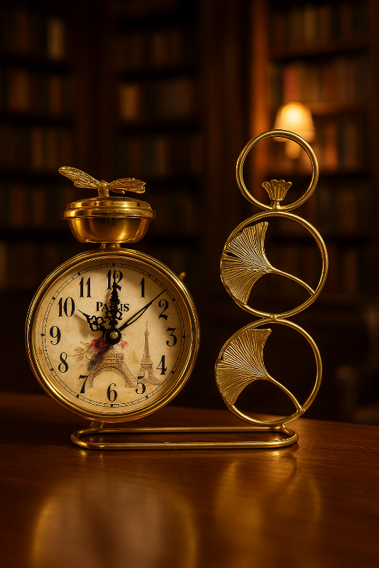 Golden clock