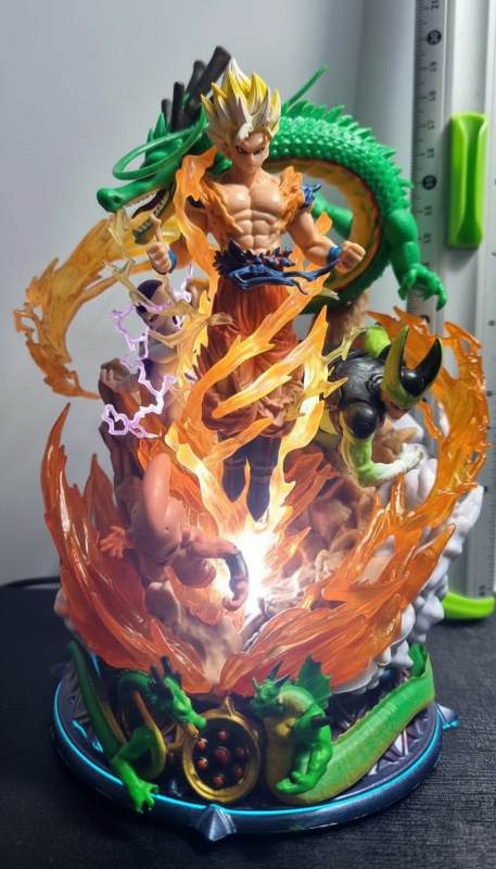 Son Goku and Shenron - The Legendary Dragon Ball Characters