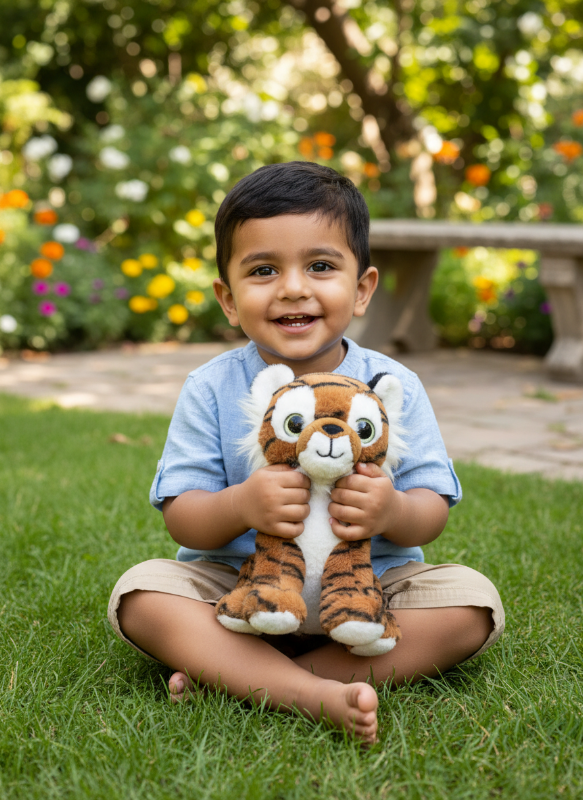 Tiger brown and black