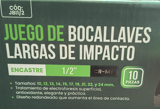 JUEGO DE TUBO IMPACTO 1/2 HE-JBI1/2