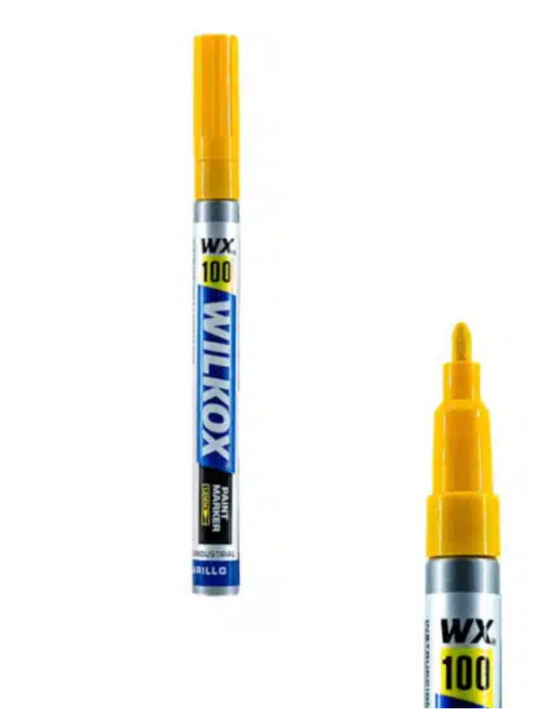 MARCADOR INDELEBRE AMARILLO FINO PE-WX100