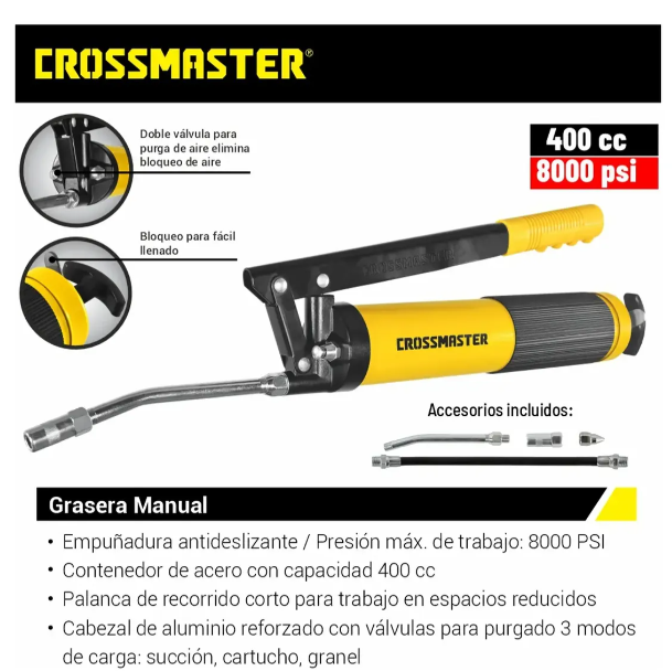 Grasera 400cc 8000 Psi Empuñadura antideslizante DI-9980353