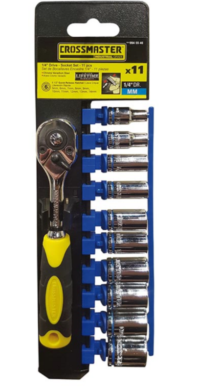Set Tubos Enc 1/4 Hexag.   11 pzas   3/16" a 9/16"   Crique DI-9944647