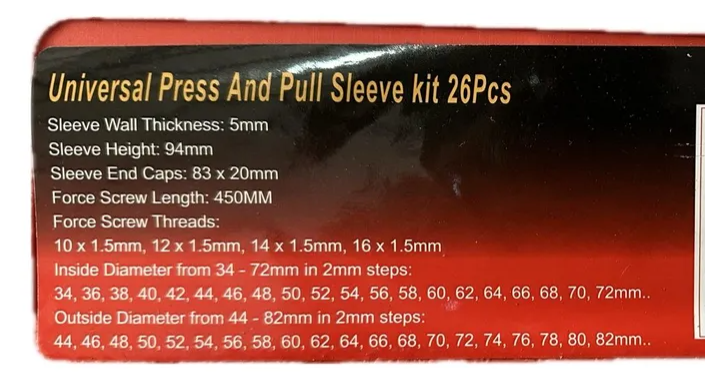 Kit Extractor Bujess de Parrilla 26Pcs HE-RU43168