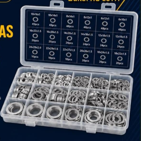 KIT 508 PZ ARANDELAS DE ALUMINIO HE-RU43370