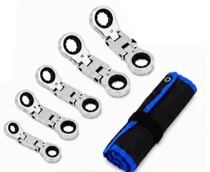 JUEGO LLAVE CRIQUE DOBLE ARTICULACION 8X10 12X13 14X15 16X18 17X19 HE-RU5354