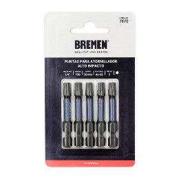 Juego Puntas Atornillador Alto Impacto Torx T30 MN-BRE7870