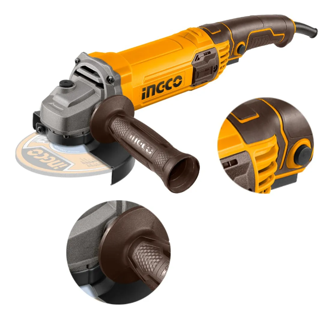 Amoladora Angular Super Ingco - 115Mm(4.5") 960W 220-240V C/Cable C/Carton - Ag9608-4