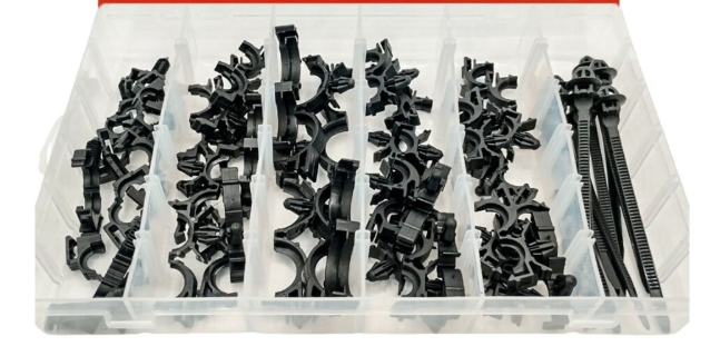 Surtido Clips Enrutamiento Cables Auto (56Pcs) HE-RU14008