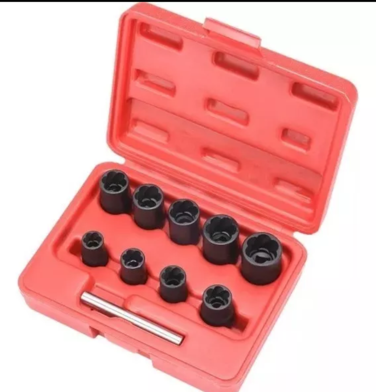 JUEGO DE TUBOS Saca TUERCAS ENC 3/8 10 PCS HE-RU43100