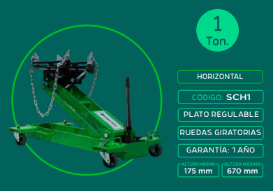Saca caja Horizontal Carrito 1tn HE-SCH1