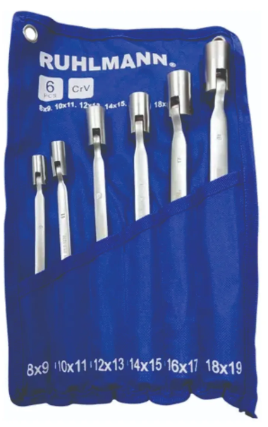 JUEGO LLAVES PIPA X 6 PCS HE-RU43001