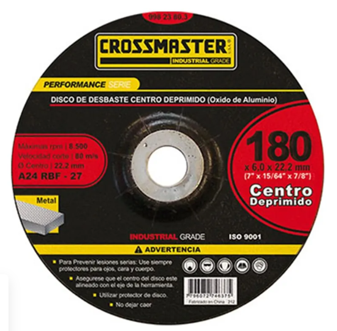 Disco Desbaste O/A 180x6.0x22.2 C.Deprimido Disco Desbaste  DI-9982380.3