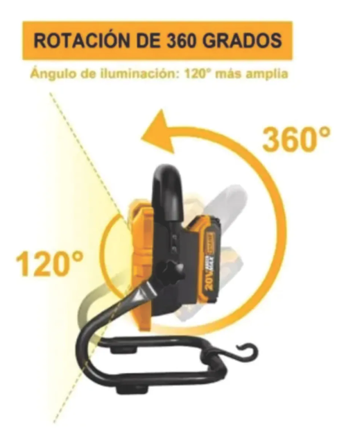 Linterna De Trabajo Super Ingco - P20S 20W (1800 Lumenes) S/Bateria C/Carton - Cwli2025