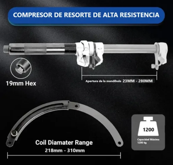 Prensa Espirales Mcpherson Amarok Hilux Ranger X2 comprimidor HE-RU43183