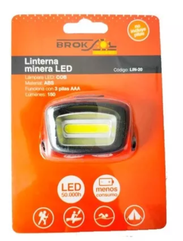 Linterna Minero Rec 50 Lumenes led DI-LIN21