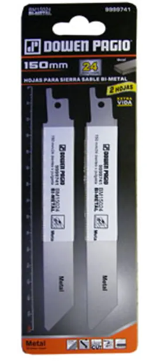 Hoja Sierra Sable Metal L150 24dxp   2u. DI-9741