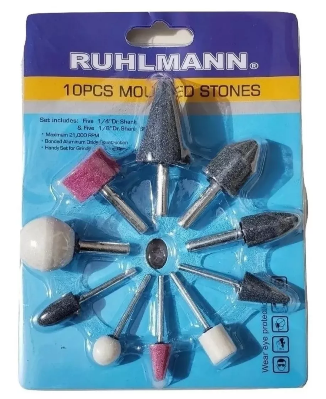 PUNTAS MONTONTADAS 10 PCS ENC 1/8  1/4 HE-RU38052