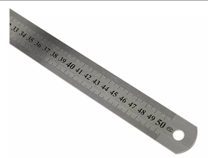 REGLA METALICA INOXIDABLE 1 MT (GRUESA) HE-RU47402