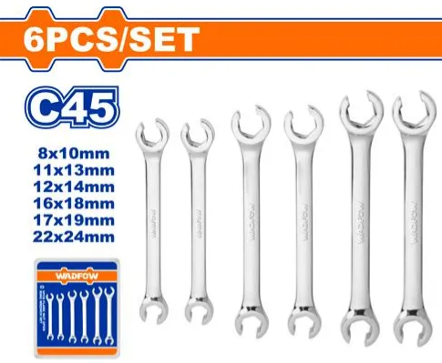 LLAVE PARA FRENO X 6 PCS 8-10 11-13 12-14 16-18 17-19 22-24 HE-WDS2406