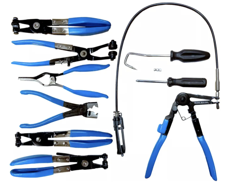 PINZA SACA ABRAZADERAS JGO. 9PCS HE-RU37000