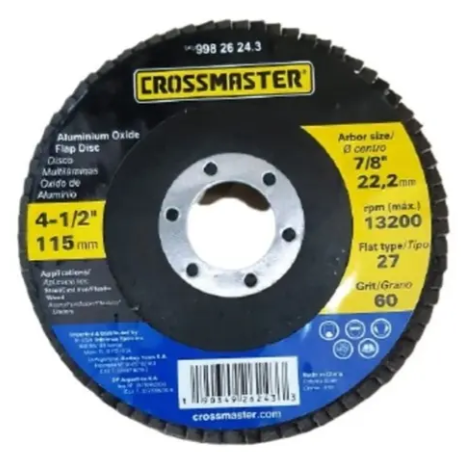 Disco Flap 4-1/2" 115 x 22 mm 7212L – Grano 60 x unidad DI-9982624.3