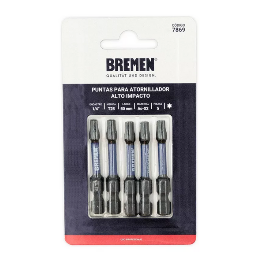 Juego Puntas Atornillador Alto Impacto Torx T25 MN-BRE7869