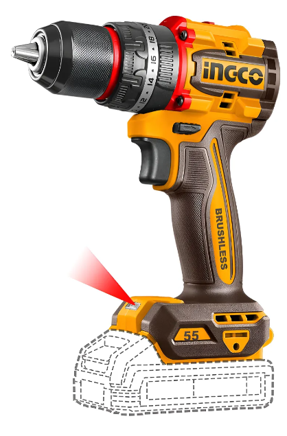 Taladro Atornillador Percutor Super Ingco - P20S 55N.M Brushless S/Bateria C/Carton - Cidli205581