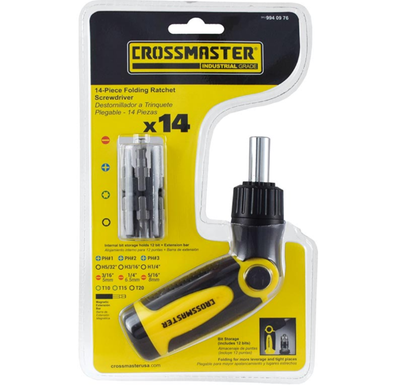 DESTORNILLADOR Con Crique14 PZAS PLEGABLE   PH P T HEXAG   Barra Extension DI-9940976