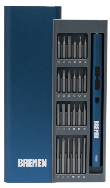 JUEGO DESTORNILLADOR PRECISION ELECTRICO (62 PZS) BREMEN® HE-8300N