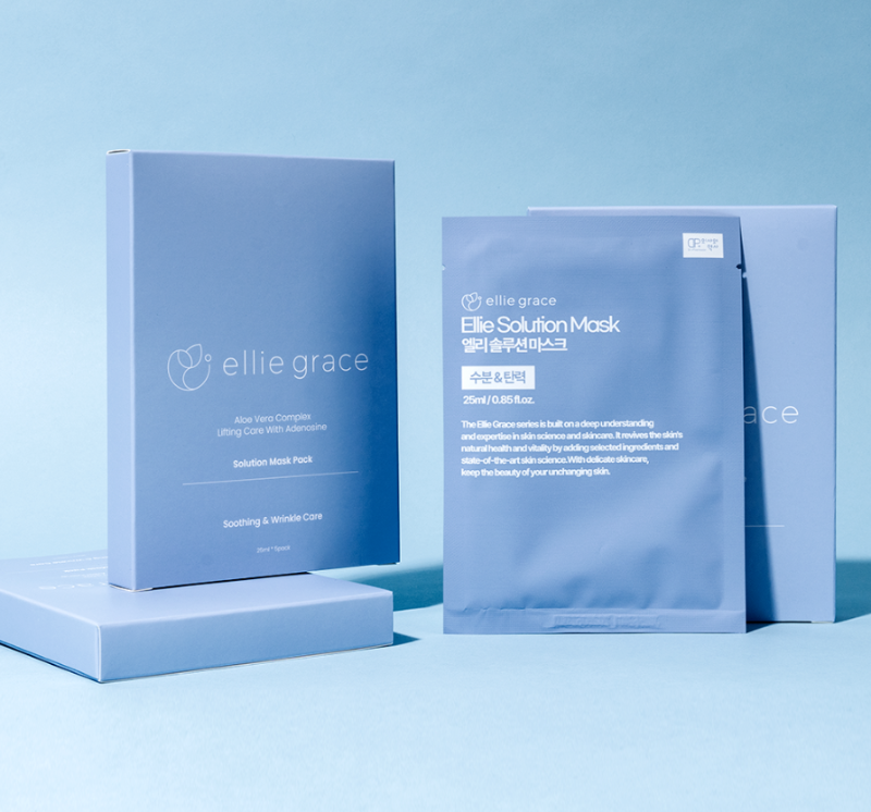 Ellie Solution Mask Pack (Soothing & Wrinkle Care)(5 sheets)