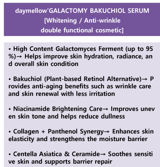 daymellow GALACTOMY BAKUCHIOL SERUM