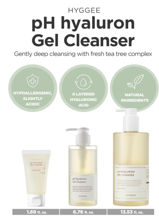 HYGGEE pH Hyaluron Gel Cleanser 200ml