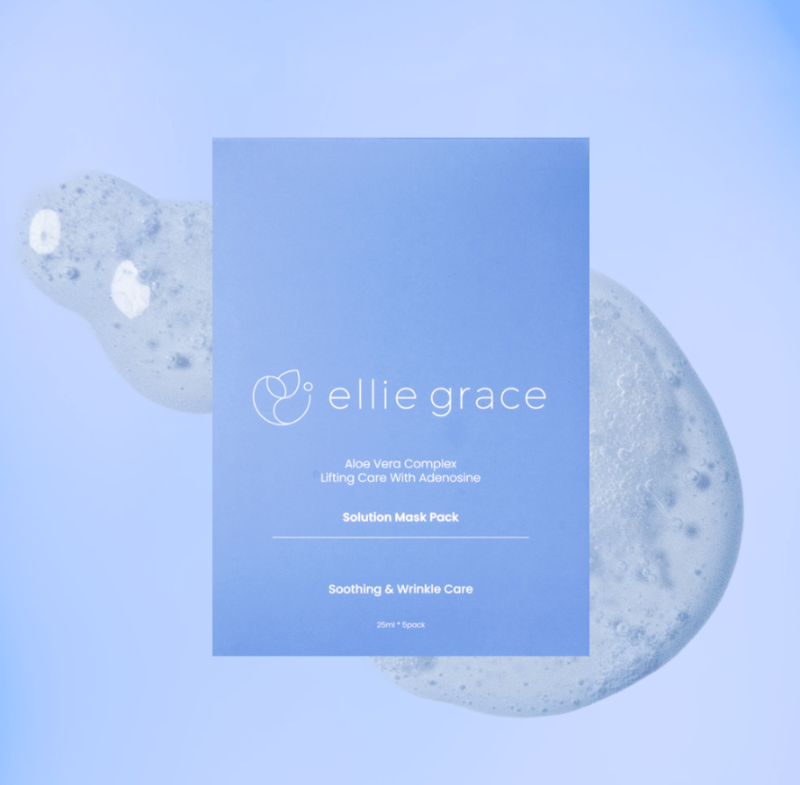 Ellie Solution Mask Pack (Soothing & Wrinkle Care)(5 sheets)