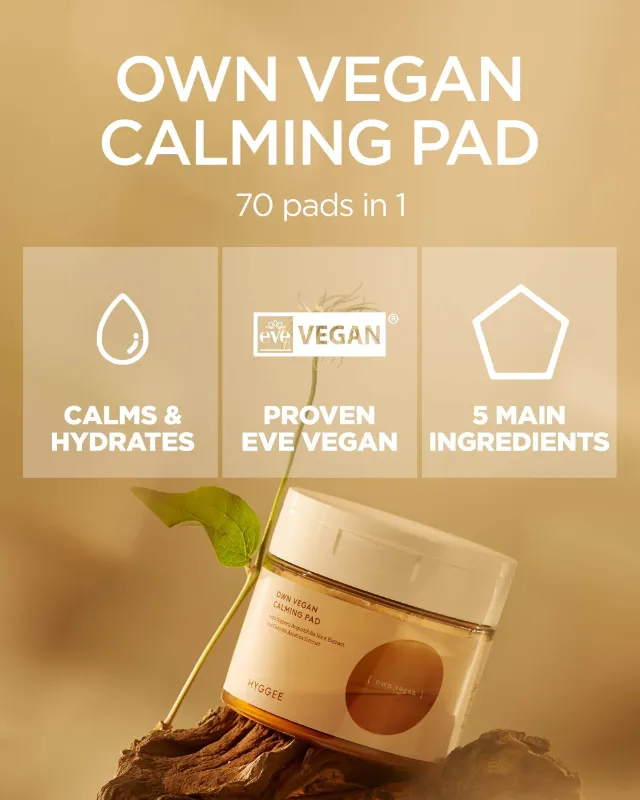 HYGGEE Own Vegan Calming Pad /HYGGEE 純素舒緩爽膚棉