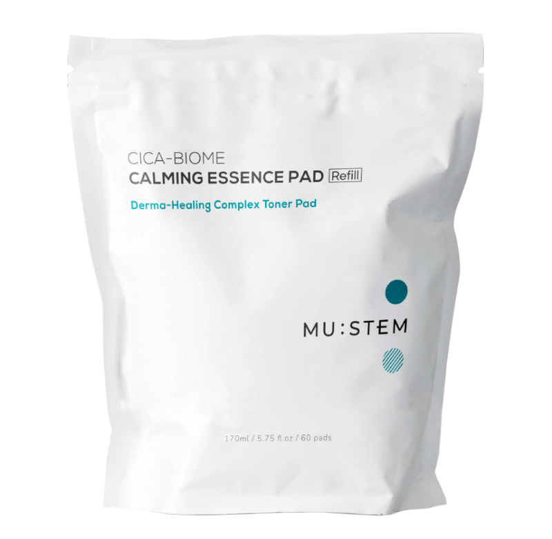 MU:STEM CICA-BIOME CALMING ESSENCE PAD 積雪草雙生元舒緩精華棉片 (60 pads)(Plastic Pack)