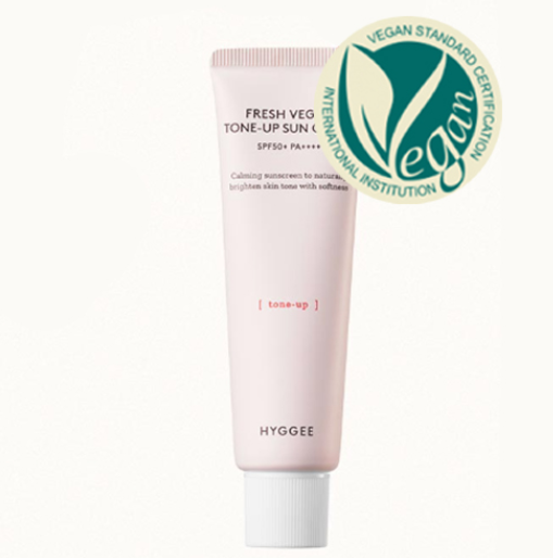 HYGGEE Fresh Vegan Tone-up Suncream

新鲜纯素调光防晒霜
