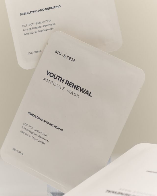 MU:STEM YOUTH RENEWAL AMPOULE MASK - PDRN Mask(5 pieces)