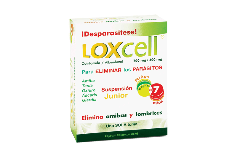 Albendazol/Quinfamida junior susp loxcell
