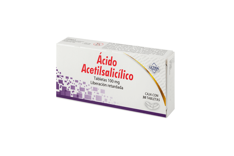 Acido Acetilsalicilico 100mg 30 Tab